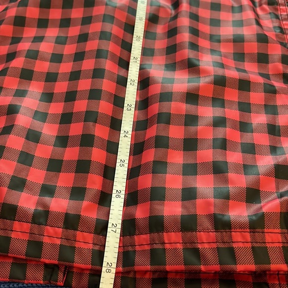 Red and black checked rain jacket - Picture 12 of 12